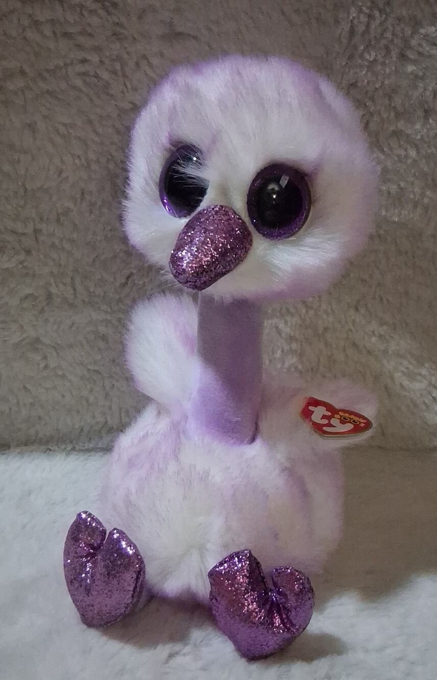 Ty Beanie Baby Purple Flamingo Stuffed Animal Toy Kenya